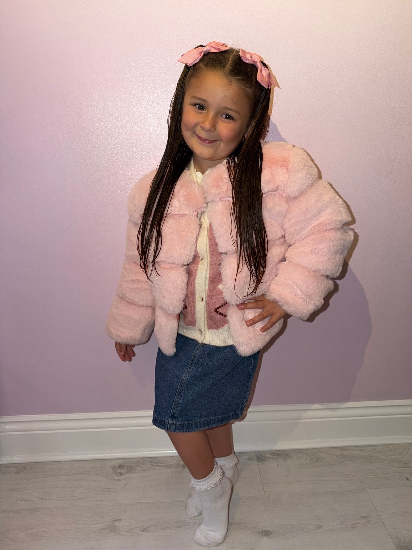 Children’s Faux Fur - Baby Pink